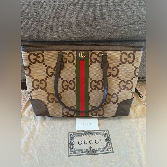 NWT Gucci Ophidia Jumbo GG tote Web Ophidia Shopping Tote - Picture 5 of 13